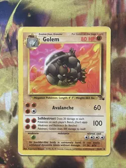 GOLEM - 36/62 - Fossil - Pokemon Card - Mp - Image 1