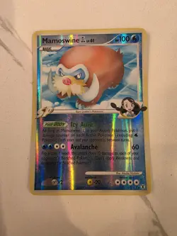 Mamoswine GL 27/111 Reverse Holo Rising Rivals Pokemon Card 2009 - NM - Image 1