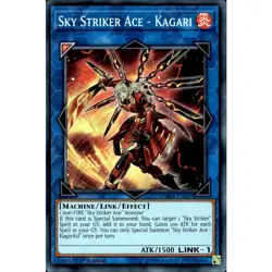 Sky Striker Ace - Kagari DASA-EN027 Yu-Gi-Oh! Card Super Rare 1st Edition - Image 1