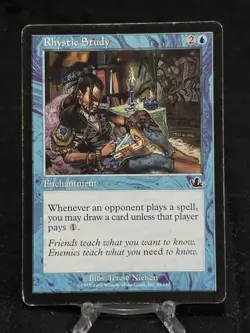 Magic The Gathering Rhystic Study Prophecy Regular ~MP~ MTG - Image 1