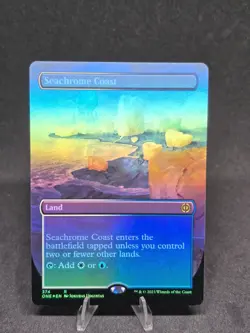 MTG Seachrome Coast 374 Phyrexia All Will Be One Borderless Rare Foil NM - Image 1