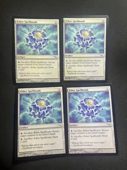 Aether Spellbomb4X [Mirrodin] NM/LP Magic The Gathering Mtg VINTAGE - Image 1