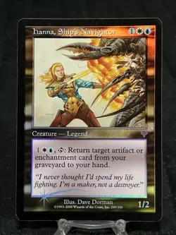 Magic the Gathering Hanna, Ship’s Navigator FOIL Invasion ~LP~ MTG - Image 1