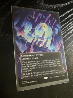 MTG LOT Gemstone Caverns (0151) (Borderless) (Galaxy Foil) Edge of Eternities - Image 2
