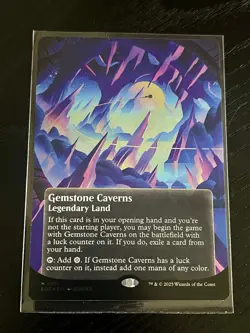 MTG LOT Gemstone Caverns (0151) (Borderless) (Galaxy Foil) Edge of Eternities - Image 3