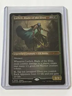 Lathril Blade of the Elves 2 MTG Promo 2023 Mint - 9.0 + Etched Mythic Rare - Image 1