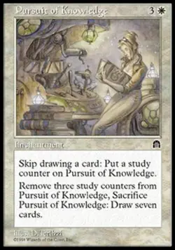 Pursuit of Knowledge - Light Play MTG Stronghold - Image 1