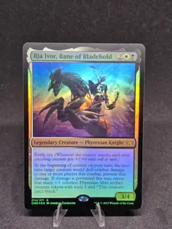 MTG Ria Ivor, Bane of Bladehold 214/271 Phyrexia All Will Be One Foil NM - Image 1