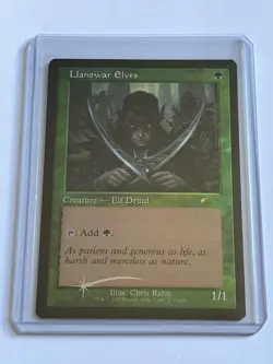 Llanowar Elves 1 MTG Retro Frame Promo 2023 Mint - 9.0 + Foil Rare - Image 1
