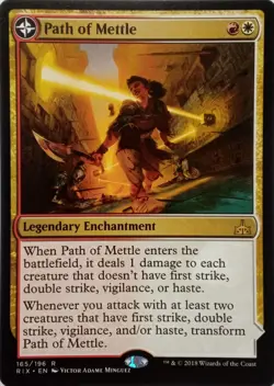 165/196 PATH OF METTLE / METZALI TOWER OF TRIUMPH RARE RIVALS OF IXALAN MTG CARD - Image 1