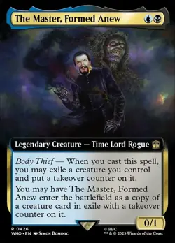 Near Mint, English - 1 x MTG The Master, Formed Anew - Foil - Extended Art Unive - Image 1