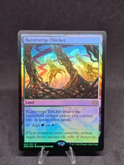 MTG Razorverge Thicket 257/271 Phyrexia All Will Be One Rare Foil NM - Image 1
