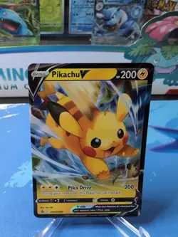 Pikachu V - SWSH285 - Pokemon Sword & Shield Promo Ultra Rare Holo Card NM - Image 1