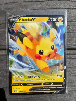 Pikachu V - SWSH285 - Pokemon Sword & Shield Promo Ultra Rare Holo Card NM - Image 1