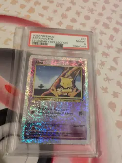 PSA 8 - Abra 67/110 Reverse Holo Legendary Collection Pokemon 2002 WOTC Vintage - Image 3