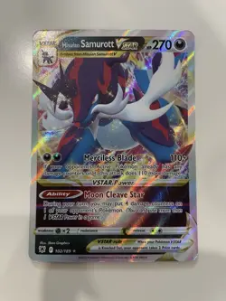 Pokemon Hisuian Samurott VSTAR 102/189 Swsh10: Astral Radiance - Mint/nm - Image 1