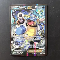 Pokemon TCG Blastoise EX XY122 Full Art Holo Black Star Promo - Image 1