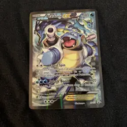 Pokemon TCG Blastoise EX XY122 Full Art Holo Black Star Promo - Image 1