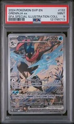 Greninja ex 132 SVP PSA 9 MINT Pokemon Cards English Special Illustration Rare - Image 1