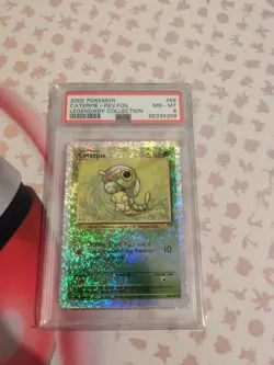 PSA 8 NM-MT Pokemon Caterpie 69/110 Reverse Rev Holo Foil Legendary Collection - Image 1