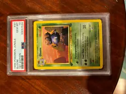 1999 POKEMON JUNGLE #37 GLOOM PSA 10 GEM MINT WOTC VINTAGE - Image 1