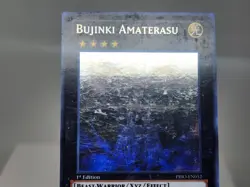 YuGiOh Bujinki Amaterasu PRIO-EN052 1st Edition Ghost Rare MP - Image 3
