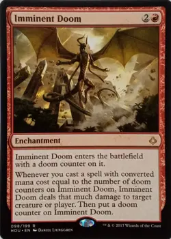 098/199 IMMINENT DOOM RARE HOUR OF DEVASTATION MTG CARD - Image 1
