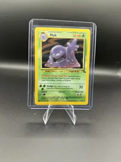 Pokemon TCG Muk Fossil Set Holo Rare Card 13/62 - Image 1