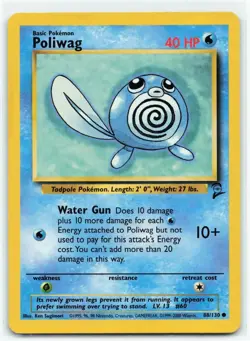 Pokemon TCG - Poliwag - Base Set 2 Unlimited - Common Card - 88/130 - Image 5