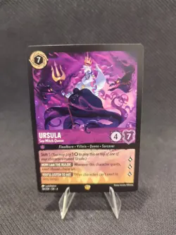 Disney Lorcana TCG Ursula Sea Witch Queen 58/204 Non-Foil Card - Image 1