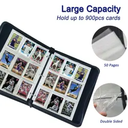 9 Pocket Trading Card Binder for Pokemon Card, Card Holder Book 900 Pockets - Image 3
