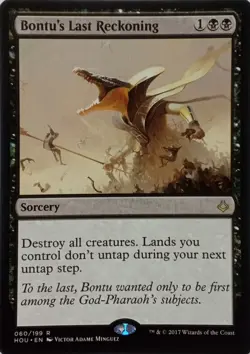 060/199 BONTU'S LAST RECKONING RARE HOUR OF DEVASTATION MTG CARD - Image 1