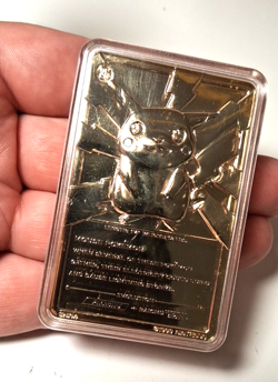 1999 Pokemon Pikachu 23k Gold Plated Card with COA Limited Edition # 25 - Image 2