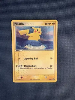 Pokemon Card - Error Inverted Back Pikachu POP Series 5 12/17 Holo Rare 2007 - Image 1