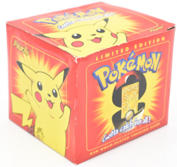 Pokemon 23k Gold Plated Pikachu Trading Card Sealed 1999 Red Box Burger King - Image 4