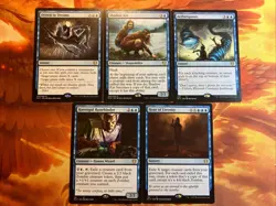 MTG 5 x Blue Rare Lot Commander: Innistrad: Midnight Hunt Near-Mint!! - Image 1
