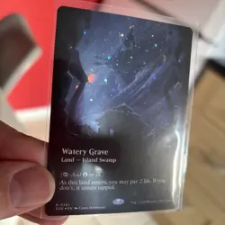 Mtg Edge of eternities Borderless galaxy foil water grave - Image 1