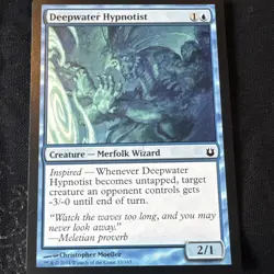 DEEPWATER HYPNOTIST Born of the Gods MTG Blue Creature - Merfolk Wizard Com - Image 1