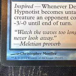 DEEPWATER HYPNOTIST Born of the Gods MTG Blue Creature - Merfolk Wizard Com - Image 2