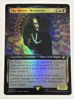 MTG Doctor Who The Master, Mesmerist Extended Art Foil 0428 NM Rare - Image 1