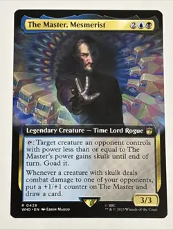 MTG Universes Beyond: Doctor Who The Master, Mesmerist Extended Art 0428 NM Rare - Image 1