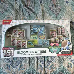 Pokemon Scarlet & Violet 151 Blooming Waters Premium Collection Box Sealed - Image 1