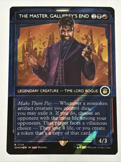 MTG Doctor Who The Master, Gallifrey's End Showcase Surge Foil 1134 NM Rare - Image 1