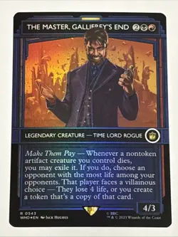 MTG Doctor Who The Master, Gallifrey's End Showcase Foil 0543 NM Rare - Image 1