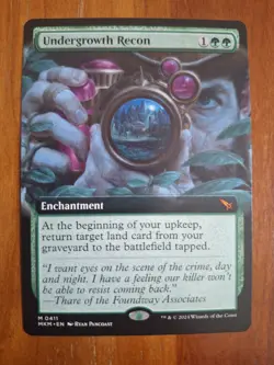 Undergrowth Recon MKM 181 Mythic Ext Art Murders at Karlov Manor Landfall NM MTG - Image 1