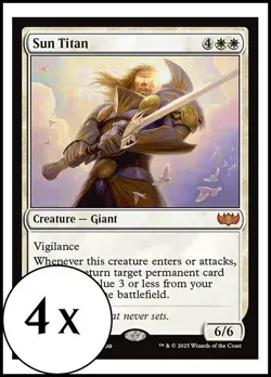 MTG - 4 x Sun Titan - Tarkir: Dragonstorm - Playset 4x x4 - Image 1