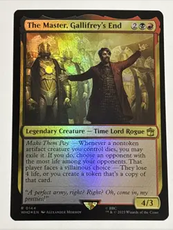 MTG Universes Beyond: Doctor Who The Master, Gallifrey's End Foil 0144 NM Rare - Image 1