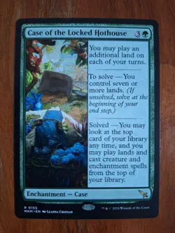 Case of the Locked Hothouse MKM 155 Rare Murders at Karlov Manor Landfall NM MTG - Image 1