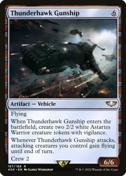 Thunderhawk Gunship 40K 167 Rare MTG - Image 1