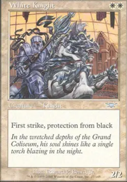 White Knight -Foil Medium Play MTG Legions - Image 1